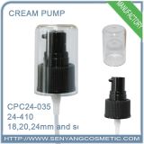 Fine Plastic Ribbed Cream Pump (CP24-035) with Cap