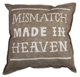 Cotton/Linen Cushion Cover with Aloe Letter Printing (LN033)