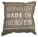 Cotton/Linen Cushion Cover with Aloe Letter Printing (LN033)