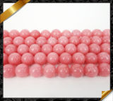 Loose Gemstone Beads Strands Wholesale Pink Jade Jewelry (GB069)