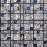 Mediterranean Style Ceramic Mosaic with Slate and Glass Mosaic Suitable for Living Room and Drawing Room