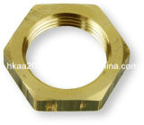 CNC Custom Made Threaded Hex Brass Panel Ring Lock Nut