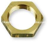 CNC Custom Made Threaded Hex Brass Panel Ring Lock Nut