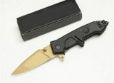 Udtek00180 OEM Extrema Ratio Mf2 Small Golden Edition Folding Knife for Rescue and Camping