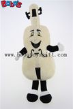Beige Custom Plush Violin Mascot with Smile Face Toys Bos1126