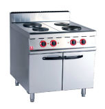 Electric Range 4 Plate Cooker with Cabinet