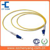 LC Upc Sm Simplex Fiber Optic Patch Cord PVC / Lszh Cable