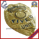 Five-O Investigator Badge, 3D Eagle Top Police Badge