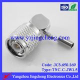 TNC Male Crimp Connector Right Anglefor Rg174