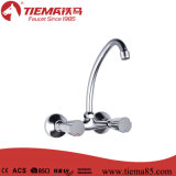 Two Handle Polished Brass Kitchen Faucet (ZS63102)