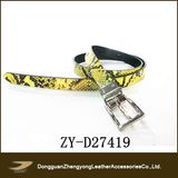 Skinny Imitation Snake Leather Belt (ZY-27419)