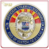 Soft Enamel Custom 3D Logo Police Challenge Coin