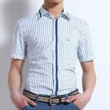 100% Cotton Casual Short Sleeves Men's Shirt (WXM987)