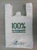 Custom Printed Biodegradable Plastic T-Shirt Bag for Supermarket