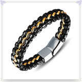 Fashion Jewellery Leather Jewelry Leather Bracelet (HR6167)