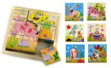 Wholesale Wooden Nine Faces Jigsaw Puzzle Toys for Children