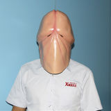 X-Merry Penis Adult Latex Full Mask for Halloween Costume