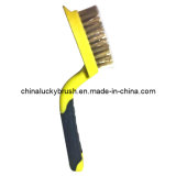 Plastic Handle Brass Wire Polishing Brush (YY-258)
