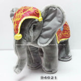 Standing Grey Simulation Elephant Plush Toys