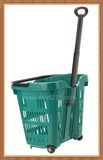 40L Superior Colored Plastic Trolley Shopping Cart for Supermarket