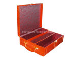 Decorative Gift Package Red Recycled Leather Wine Box (FG8015)