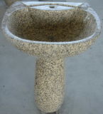Granite Pedestal Sink, Stone Sink (XMJ-BS013)