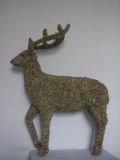 Deer Topiary Frame with Moss