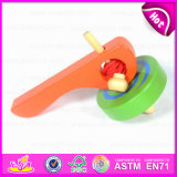 New Funny Promotional Classic Toys Wooden Spinning Top Toy for Children W01b018