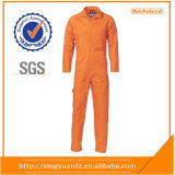 Orange 100%Cotton Fire Resistant Workwear Coverall Clothes