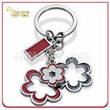 Fsahion Design Soft Enamel Metal Key Chain with Charm