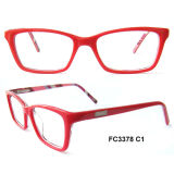 Fashion Solid Red Color Optical Eyewear for Lady