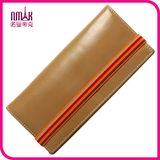 Classic Handmade 100% Genuine Natural Leather Wallet Case Flip Protective Case with Elastic Strap