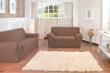 95% Polyester 5% Spandex Stretch Sofa Cover/Slipcover with Elastic Three Seat