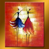 Wholesale Ballet Dancer Oil Painting Wall Art Picture