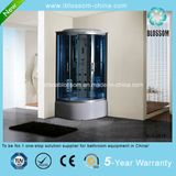 Luxury Blue Glass Foot Massage Steam Complete Shower Room (BLS-9818)