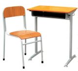Plywood Steel Tube School Furniture Student Desk and Chair (PT106N)