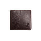 Men's Genuine Leather Wallet with Embossed Logo - L408