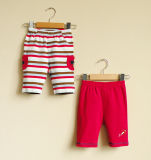 Mom and Bab, 2013 Baby Clothes, 100% Cotton Toddler PP Pants Age: 3-6t 2 In1 Set (1301016)
