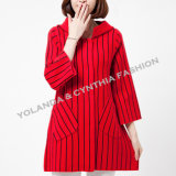 Women's Wool Hoodies/Fashion Ninth Sleeves Striped Hoodies Wool Sweater /Women's Clothing/Outer Wear