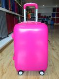 100% New ABS PC Plain Travel Trolley Luggage Suitcase