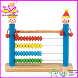 2015 Good Quality Wooden Counting Toy, Hot Sale Wooden Math Counting Toy, Educational Toy Color Clown Abacus Counting Toy W12A004