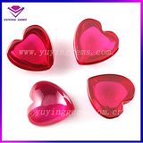 Hight Quality Heart Cut Synthetic Ruby Stone Prices Make in Ruby Ring