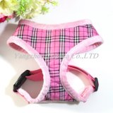 Plaid Pet Harness with Soft Plush Lining, Dog Clothes