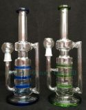 Blue and Green Glass Waterpipe Packed by Bubble Wrap