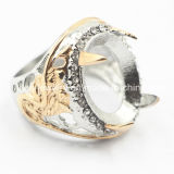 New Arrival Stainless Steel Indonesia Titanium Ring with Stone