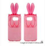 Crystal Bracket Rabbit Girl Phone Case for Samsung S6 /G9200