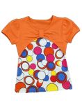 Cotton with Elastan T-Shirt for Girl (STG012)