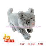 20cm Grey Simulation Plush Cat Toys