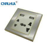 2 Gang Factory Customize Universal Electrical Wall Outlet