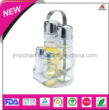 Stainless Steel Spice Use Glass Jars (FH-KTE1852N)
